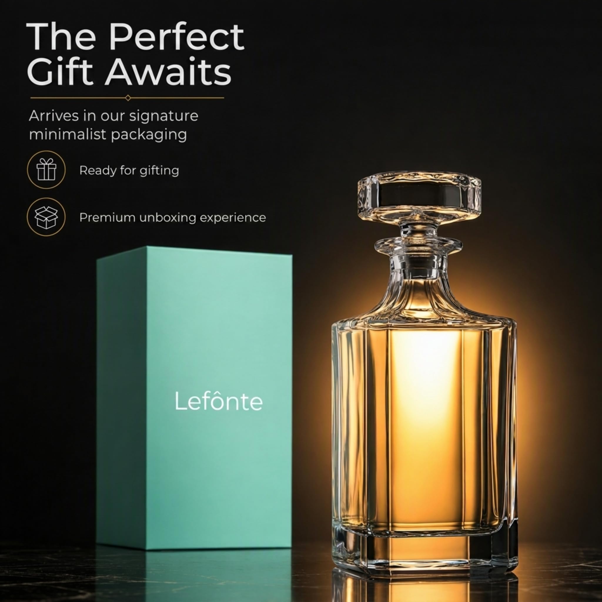 Amazon.com | Lefonte Whiskey Decanter for Liquor Scotch Bourbon